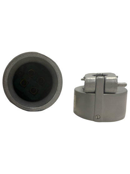 ACP-1044 100A 4-Pole 4-Wire Industrial Pin & Sleeve Clamping Ring Plug