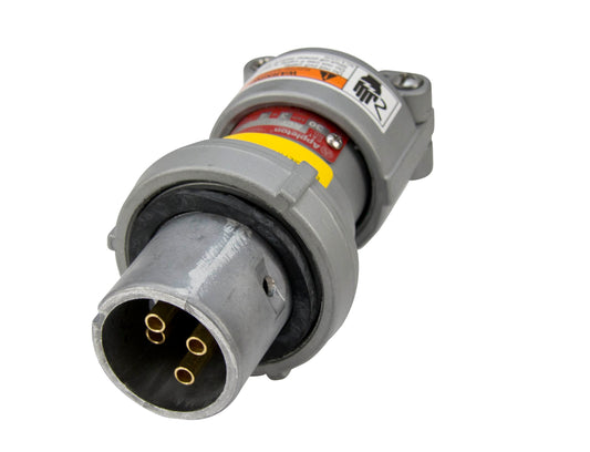 Appleton ACP3034BC Clamping Ring Plug, 30 Amp, 4-Pole, 3-Wire