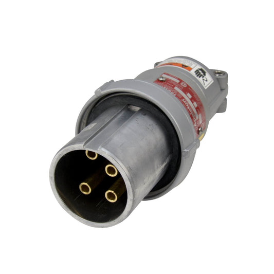 Appleton ACP6034BC Clamping Ring Plug, 60 Amp, 4-Pole, 3-Wire