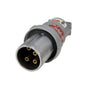 Appleton ACP6034BC Clamping Ring Plug, 60 Amp, 4-Pole, 3-Wire