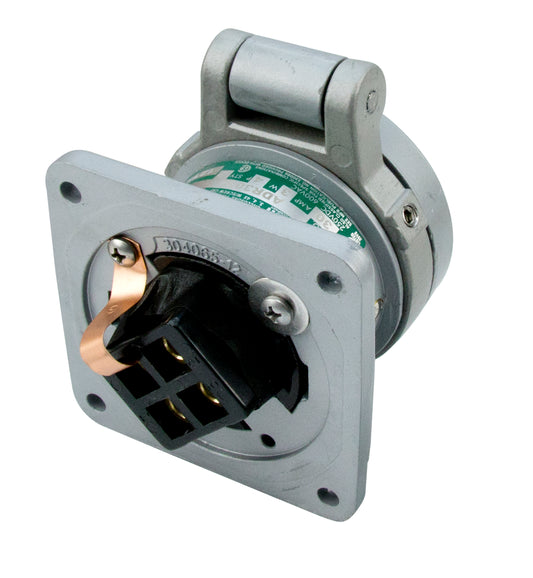 Appleton ADR3034 Pin & Sleeve Receptacle, 30 Amp, 4-Pole, 3-Wire