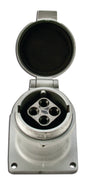 Appleton ADR6044 Pin & Sleeve Receptacle, 60A, 4-Pole, 4-Wire