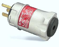Appleton ECP2023 Straight Blade, Plug, 20A, 125V, Black/White